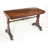 A Regency rosewood library table,