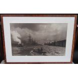 A marine photograph and two marine prints.