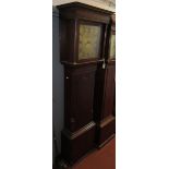 A George III oak and mahogany crossbanded eight day longcase clock,