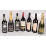 Seven bottle of wine, including Monsieur Belling's,