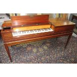An 18th century mahogany square piano by 'Johannes Broadwood Londini fecit 1793 Patent Great
