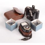 An Ikonia Zeiss Ikon folding camera,