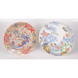 A Chinese famille rose porcelain plate, 19th century,