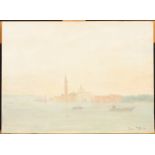 John MILLER San Giorgio from The Water Oil on board Signed 26 x 35 cm Condition report: