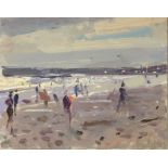 Bo HILTON Light on the Water, Marazion Oil on board Signed 20.5 x 25.