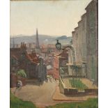 Louis COURTIN Bristol Oil on board Signed 45 x 37 cm