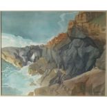 Ken SYMONDS Natural Arch, Botallack Watercolour Signed,