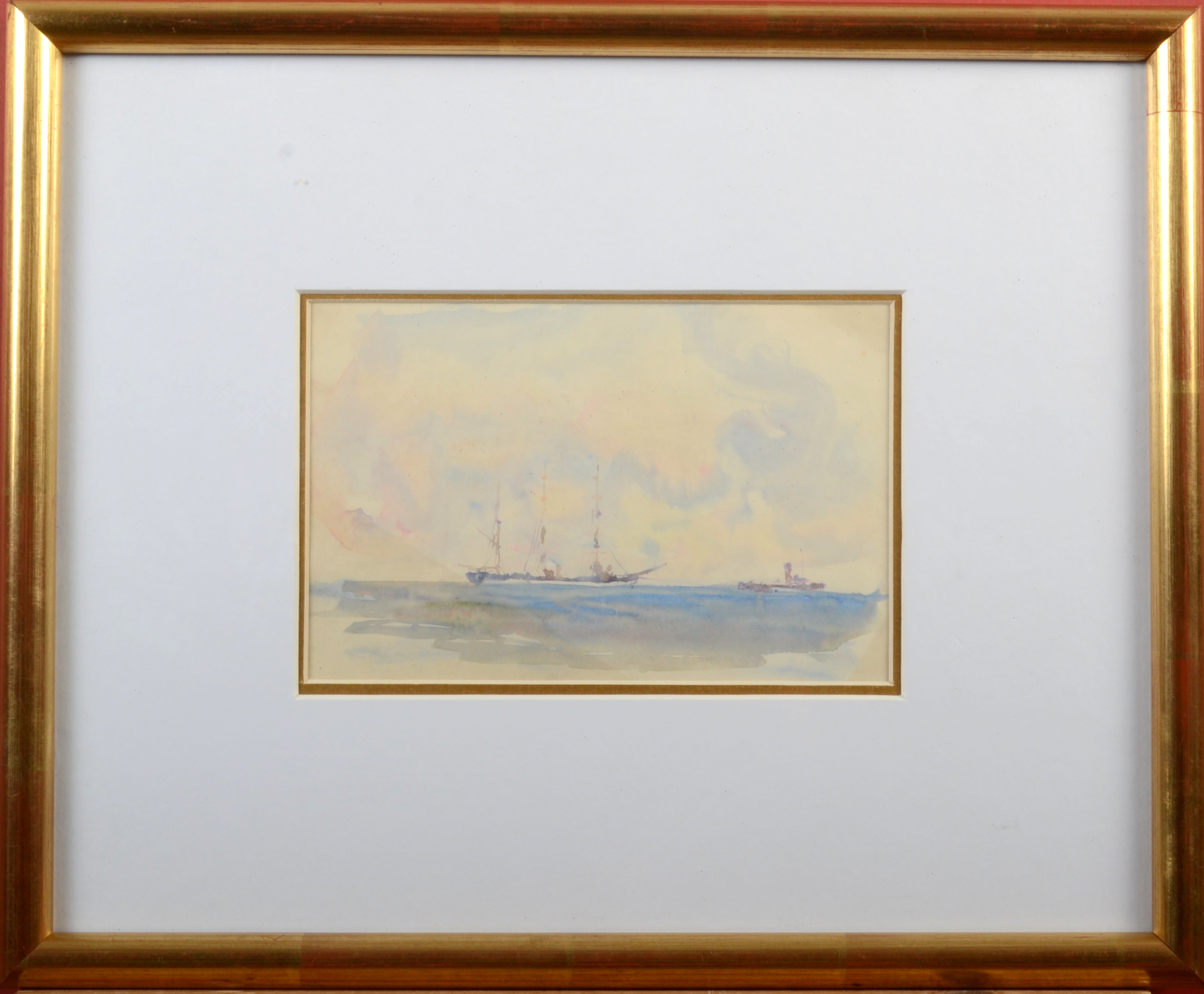 Henry Scott TUKE Under Tow Watercolour 11 x 17cm - Image 2 of 2