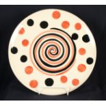 Sir Terry FROST RA Spiral ceramic charger Diameter 31.