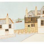 Bryan PEARCE Westcott Quay, St Ives Etching in colours #58/300 Plate size 22.5 x 25.