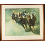 John SKEAPING A large horse racing print Together with a Red Rum signed limited edition print by a