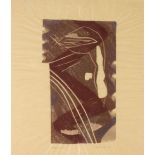 Matthew HILTON Untitled Linocut Signed and dated '93 # state II/VI Paper size 48.