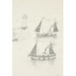 Simeon STAFFORD St Ives Pencil drawing Signed Inscribed to the back 55.