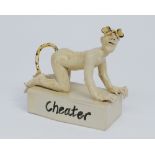 Louise SCHREMPFT Cheater Ceramic Monogramed Ht 15cm