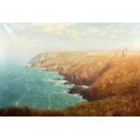 John MILLER Botallack Coast Oil on canvas Signed 76 x 112cm