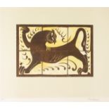 Bernard Howell LEACH Tiger Tile Panel Lithograph Signed and numbered 100 from an edition of 100 43