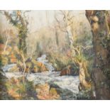 Denys LAW Lamorna Stream Oil on board Signed 24.