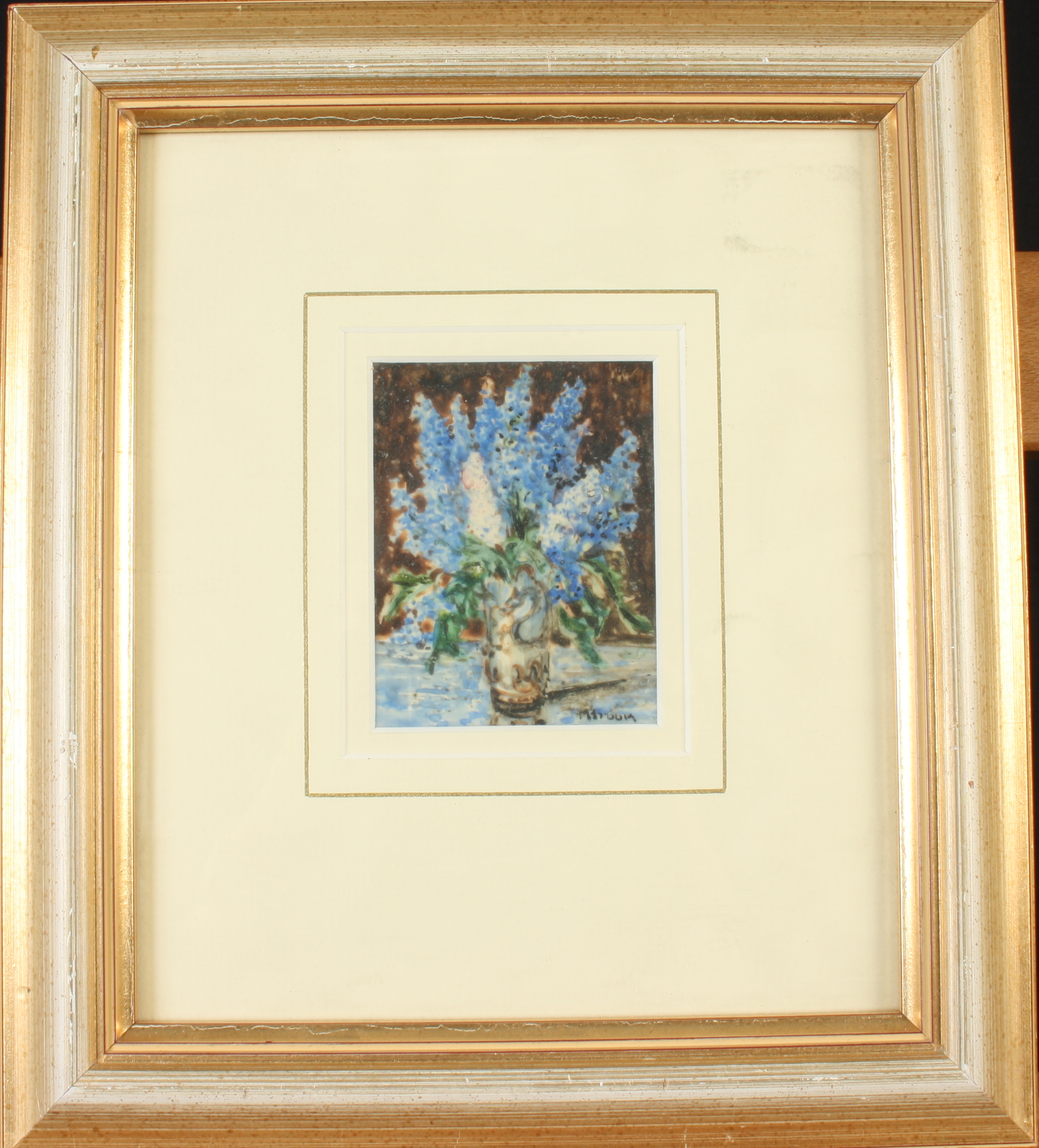 Brenda CARTER Still Life with a Pear Oil on board Signed and dated 1972 Inscribed to the back 24 - Image 4 of 4