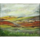 Rachel JEFFERY On the Moor (Dartmoor) Oil on canvas Signed and titled to the back 25 x 30 cm