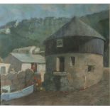 Ken SYMONDS The Round House, Sennen Pastel Signed, inscribed to the back 48.5 x 42.