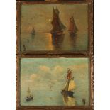 Carlo BERKI A pair of small marine oils Each signed