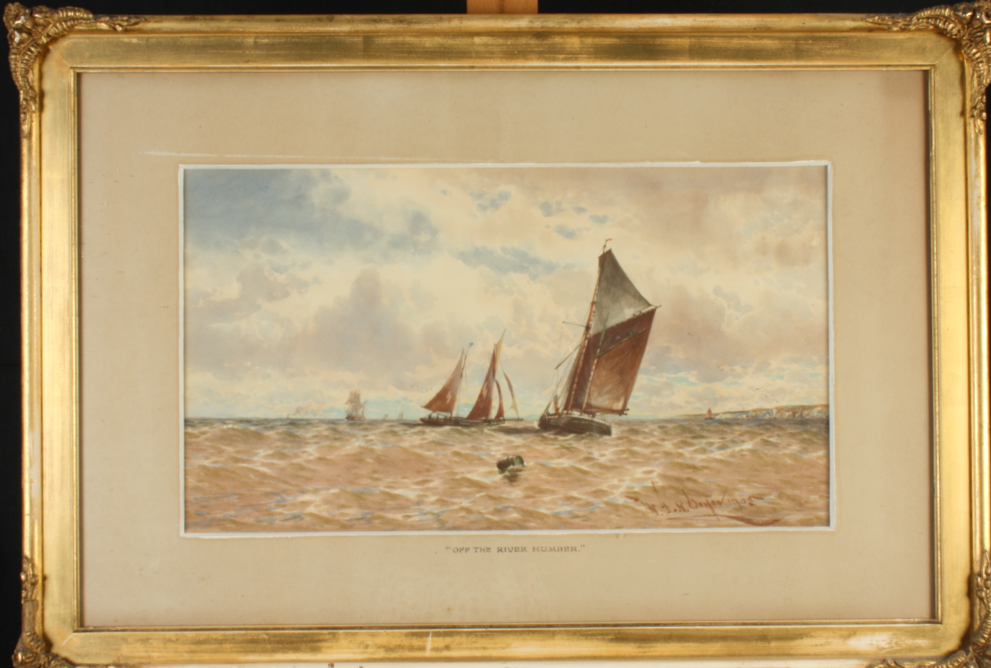 W J N BOYER Off The River Tyne & Off The River Humber Two watercolours Each signed and dated - Image 4 of 4