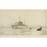 Rowland LANGMAID Destroyer Etching Signed Signed and dated 1928 in the plate Together with