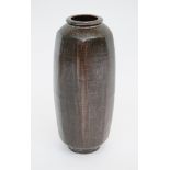 David LEACH Stoneware Vase Impressed seal and old price label 36.