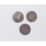 Charles I (Scotland), three silver 20 pence.