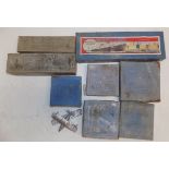 Pre war Dinky:- eight boxes, some containing the toy 60W Clipper III, 60 r, Empire Flying Boat,