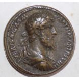 Roman:- Lucius Verus L Vervs Aus Arm Parth Max VIII Co Emperor of Marcus Aurelius 161-169 A.D.