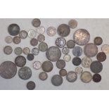 Mainly silver World coins.