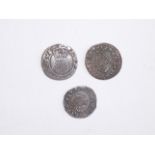 Charles I (Scotland) Scottish crown, together with one other shilling and a James VI two shillings.