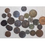 17th to 19th century copper coins etc.