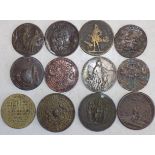 Twelve miscellaneous tokens.