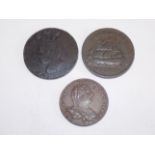 Barbados Penny 1788, Bermuda Penny 1795, Austrian Netherlands 2L 1778 etc.