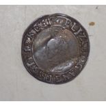 Elizabeth I Shilling, no date M.M. Anchor.