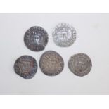 Five 12th/13th century long cross pennies.