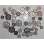 World silver and other coins.