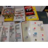 A stockbook containing German stamps, other albums, some empty catalogues etc.