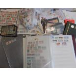 A stockbook including Belgium and Brazil, other stockbooks, loose stamps etc.