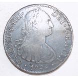 Mexico:- Eight Reales Pillar dollar 1798 F.M.