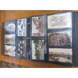 Two modern plastic albums, one with mostly postcards of Lamorna including real photographic,