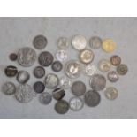 Miscellaneous mainly silver World coins.