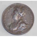 Anne silver medal, initialled J.C.