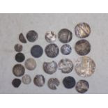 Twenty two hammered coins including Elizabeth,