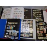 World stamps in many stockbooks.