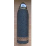 A WWI shell with nose cone circa 1917 ex Okehampton range.