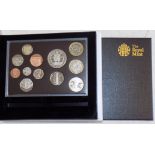 British proof year set with outer card packaging 2009 including scarce Kew gardens 50p.