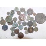 Roman and other coins.